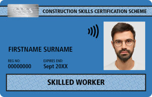 Blue CSCS Card Skilled worker